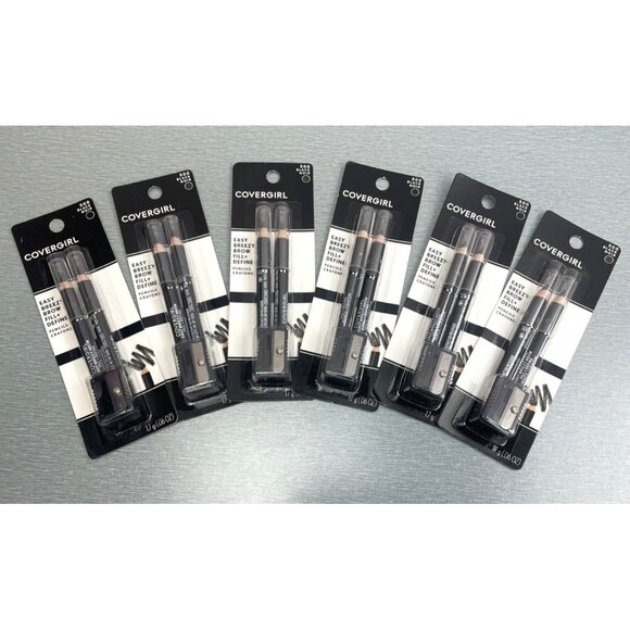 Lot Of 6 COVERGIRL Easy Breezy Brow Fill +Define #500 BLACK NOIR - Picture 4 of 4